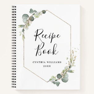 watercolor eucalyptus Recipe Book