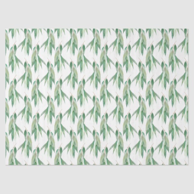 Watercolor Eucalyptus Series Design 18 Tissue Paper (Front)