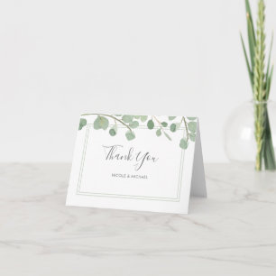 Watercolor Eucalyptus Thank You Card