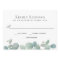 Watercolor Eucalyptus Wedding RSVP