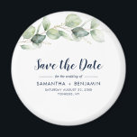 Watercolor Eucalyptus Wedding Save the Date Magnet<br><div class="desc">Cute Botanical Eucalyptus Watercolor Wedding save the date magnet that makes a perfect keepsake for your guests and will be cherished for years</div>