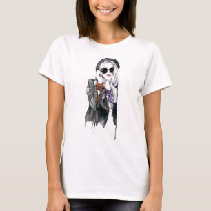 Watercolor Face Makeup Artist Branding Fashion T-Shirt