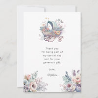 Watercolor Fairy Baby Stroller Shower