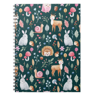 Watercolor Fairy Forest Children's Pattern Notebook