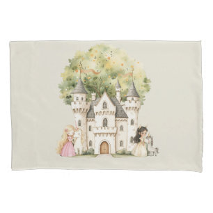 Watercolor Fairytale Princess Whimsical Pillowcase