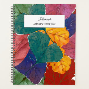 Watercolor Fall and Autumn Floral Planner