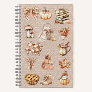 Watercolor Fall Autumn Favourite Notebook