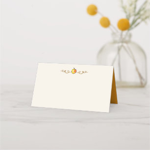 Watercolor Fall Autumn Thanksgiving Place Card