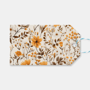 Watercolor Fall Flower Gift Tags
