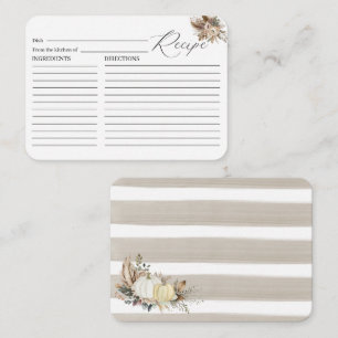 Watercolor Fall in Love Bridal shower beige flower Enclosure Card