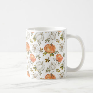 Watercolor Fall Rustic Pumpkins Coffee Mug