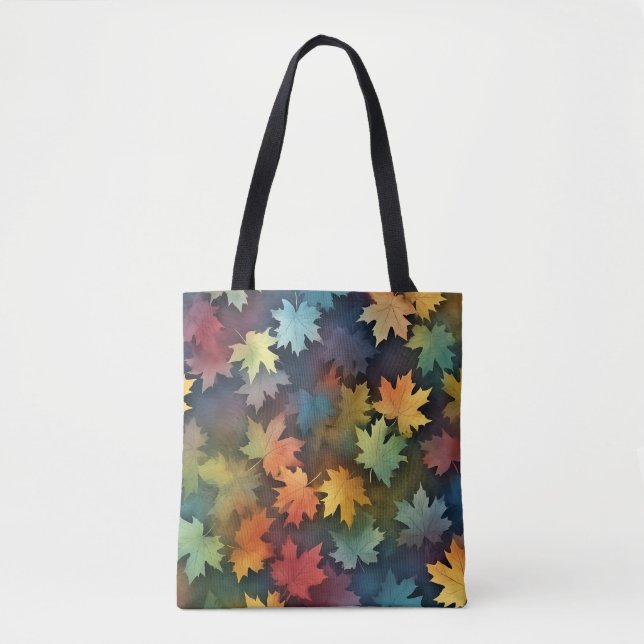 Watercolor Fall Vibes tote Bag (Front)
