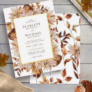 Watercolor Fall Wedding