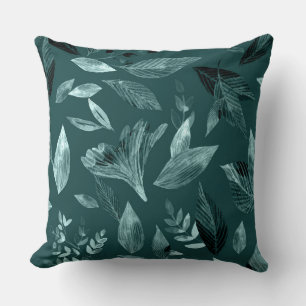 Watercolor fallen leaves 10 cushion