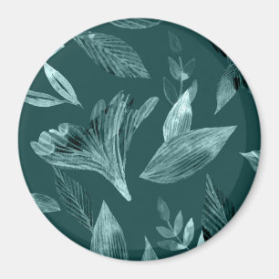 Watercolor fallen leaves 10 magnet