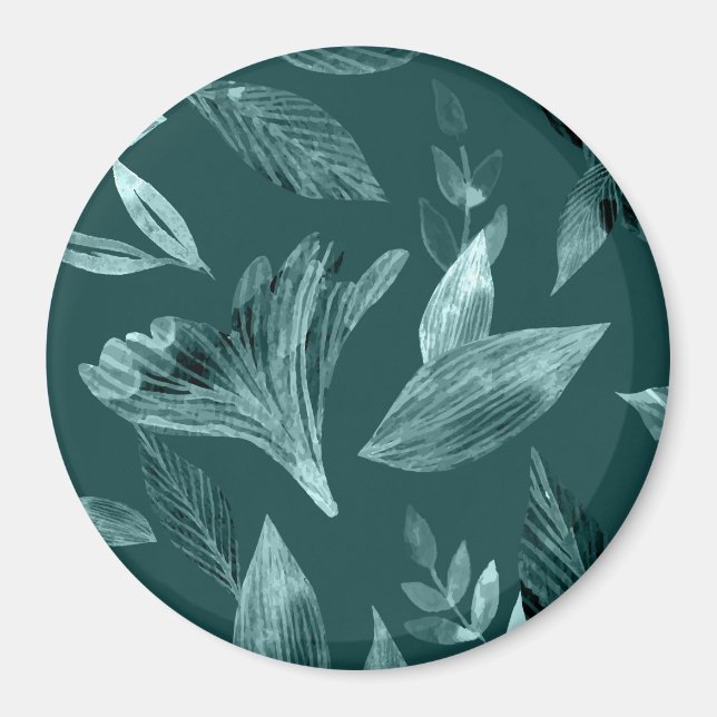 Watercolor fallen leaves 10 magnet (Front)