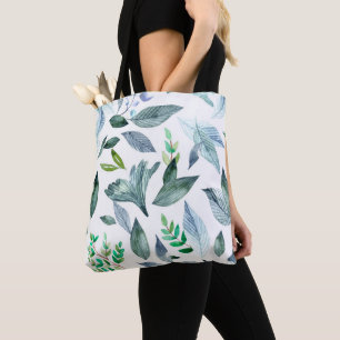 Watercolor fallen leaves 11 tote bag