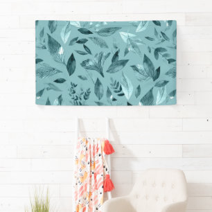 Watercolor fallen leaves 2 banner