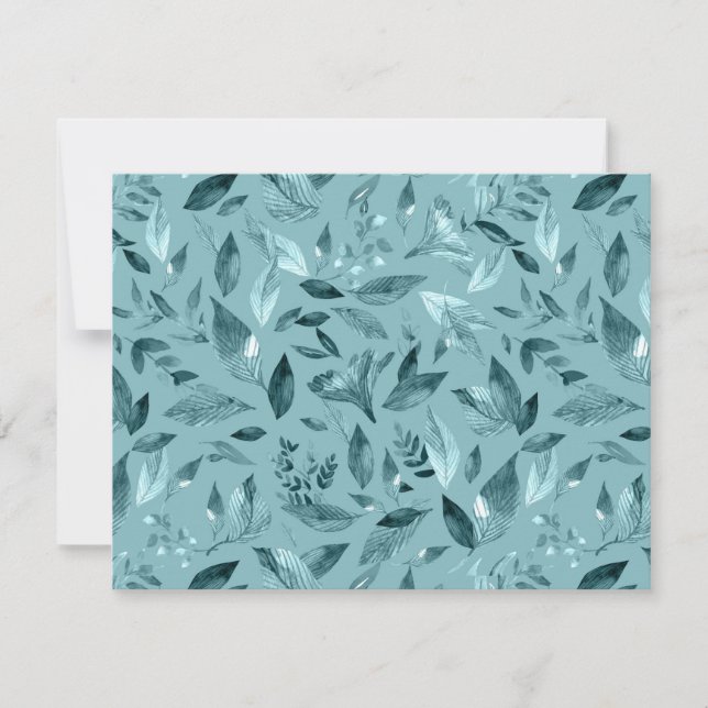 Watercolor fallen leaves 2 card (Front)
