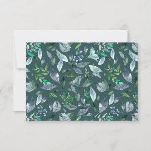 Watercolor fallen leaves 5 announcement