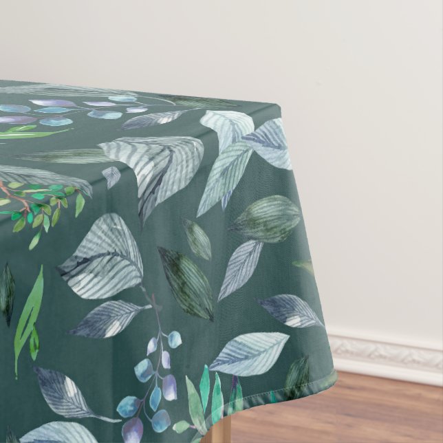 Watercolor fallen leaves 5 tablecloth (In Situ)