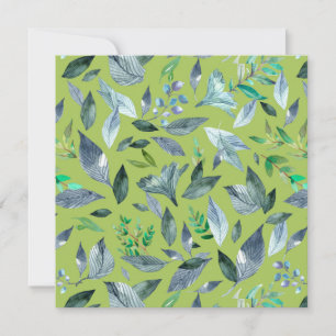 Watercolor fallen leaves 6 announcement