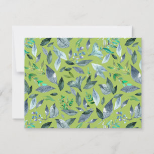 Watercolor fallen leaves 6 card
