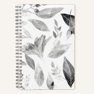 Watercolor fallen leaves 8 notebook