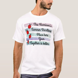 Watercolor family vacations Ladybug T-Shirt