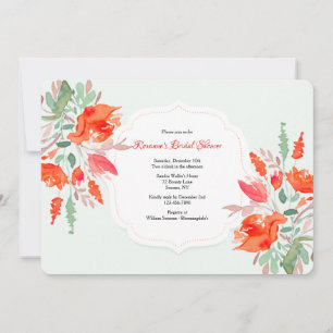 Watercolor Fantasy Bridal Shower Invitation