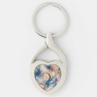 Watercolor Fantasy Floral Pastel Blue & Cream
