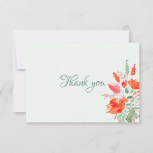 Watercolor Fantasy Personalized Stationery Thank You Card