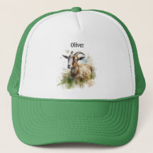 Watercolor Farmhouse Goat, custom