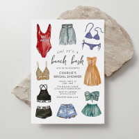 Watercolor Fashion Beach Bash Bridal Shower