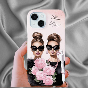 Watercolor Fashionable Glam Squad Customisable iPhone 15 Case