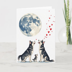 Watercolor Fathers Day Moon Card