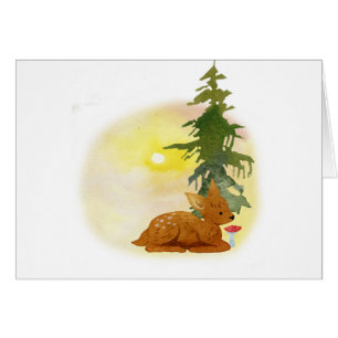 Watercolor Fawn