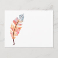 Watercolor Feather 