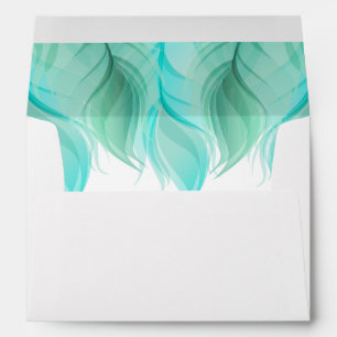 Watercolor Feathers Wedding Collection Envelopes