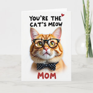 Watercolor Feline Mom Card