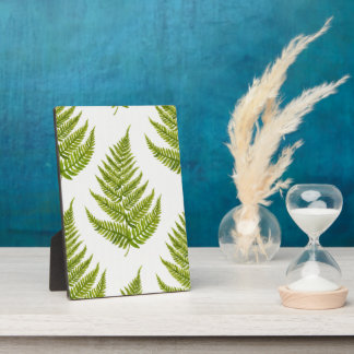 Watercolor Fern Pattern Plaque