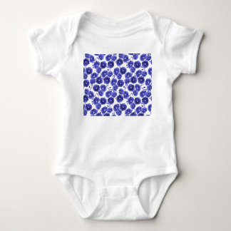 Watercolor Field Flowers: Botanical Wallpaper Baby Bodysuit