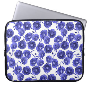 Watercolor Field Flowers: Botanical Wallpaper Laptop Sleeve