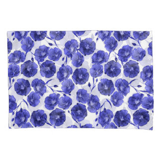 Watercolor Field Flowers: Botanical Wallpaper Pillowcase