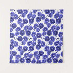 Watercolor Field Flowers: Botanical Wallpaper Tapestry