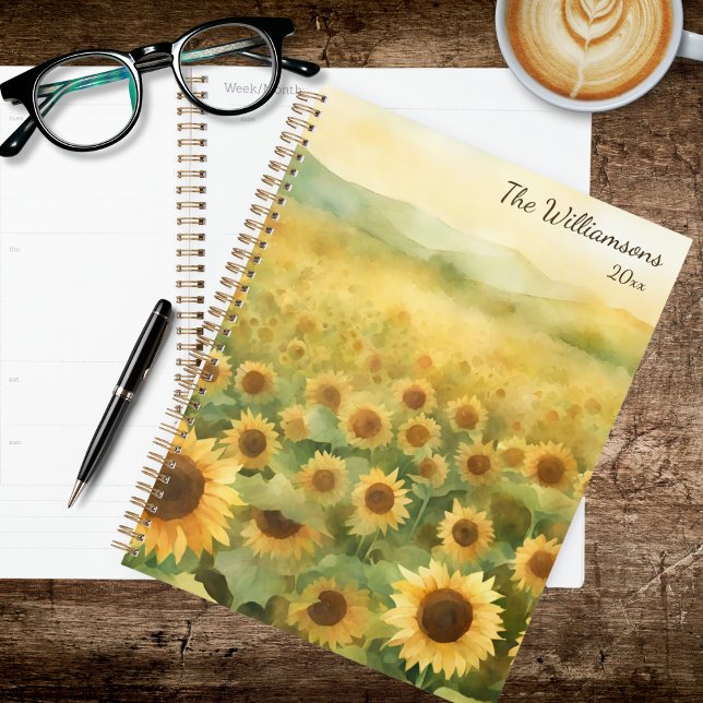 Watercolor Field of Sunflowers Planner (Creator Uploaded)