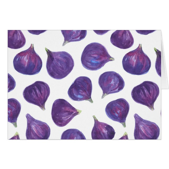 Watercolor figs pattern (Front Horizontal)
