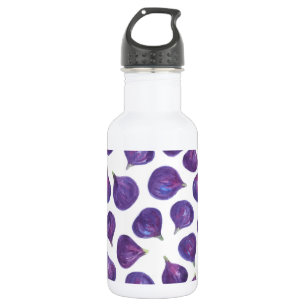 Watercolor figs pattern 532 ml water bottle