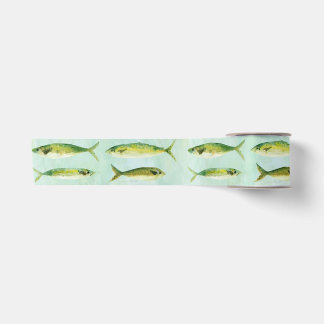 Watercolor Fish Roll Satin Ribbon