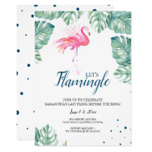 Watercolor Flamingo Bachelorette Party